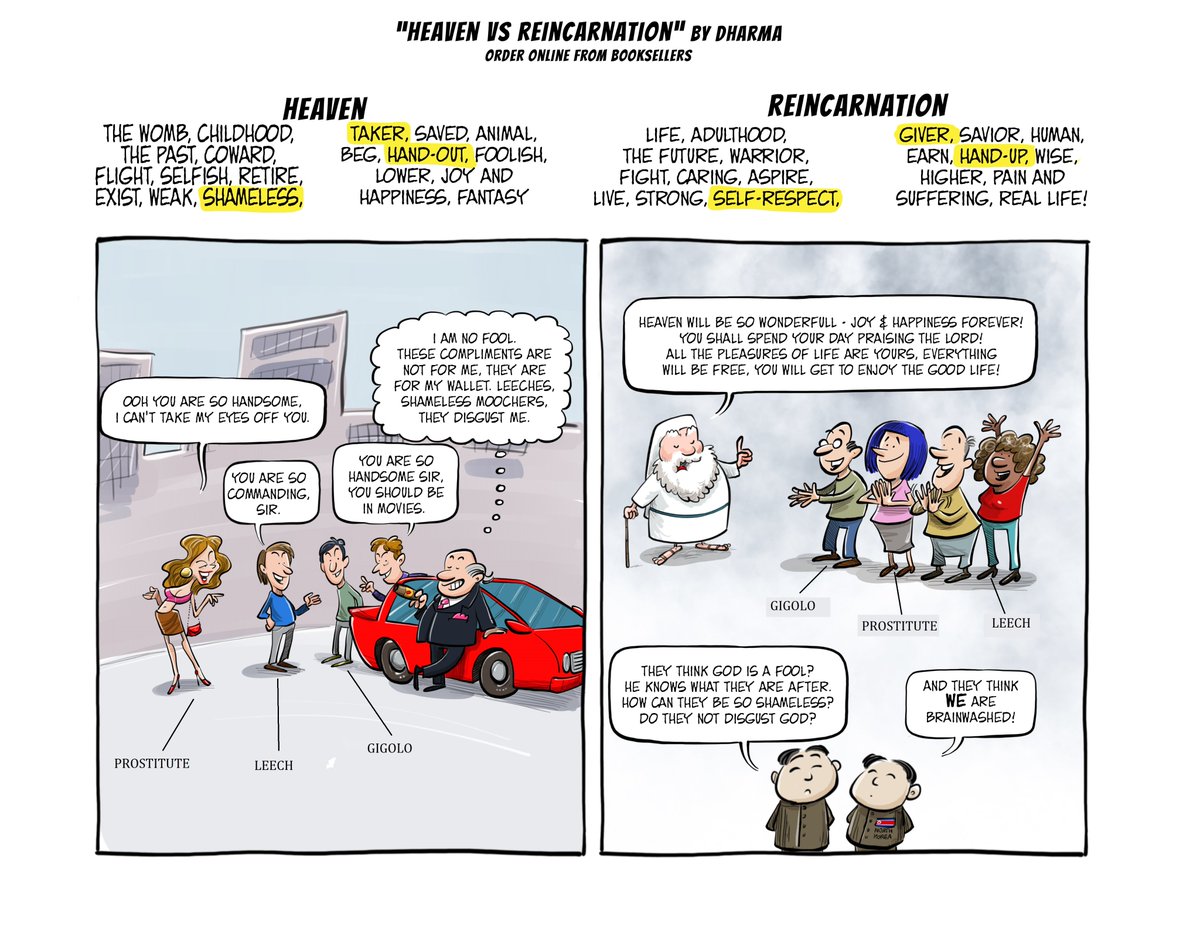 Someone please tell me the difference between leeches, prostitutes who sing praises of the rich Sugar Daddy hoping for a bone thrown their way &amp; the top religions of the day &amp; their followers?