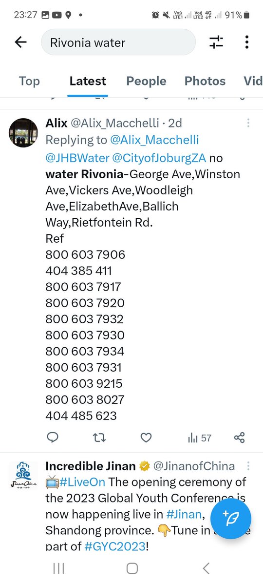 SalFavre's tweet photo. @JHBWater https://t.co/0xFfn9roIr