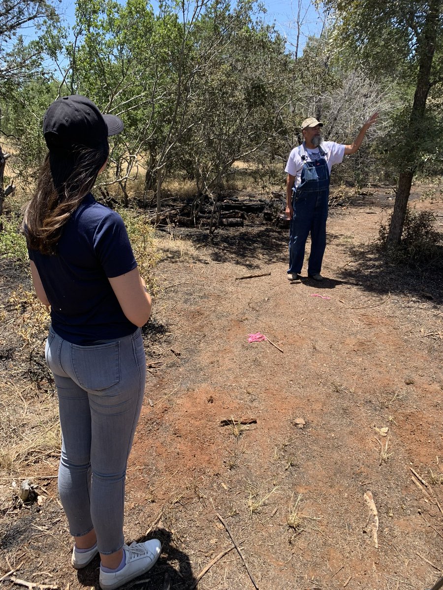 Chatting with neighbors who had parts of their backyard burned in the fire last night in San Marcos. Coming up on <a href="/KVUE/">KVUE News</a> at 5:30 pm