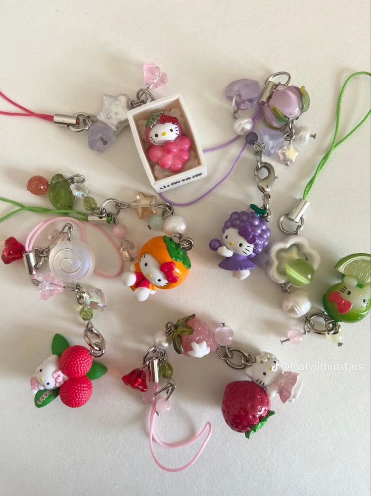 hello kitty fruit charms 💫