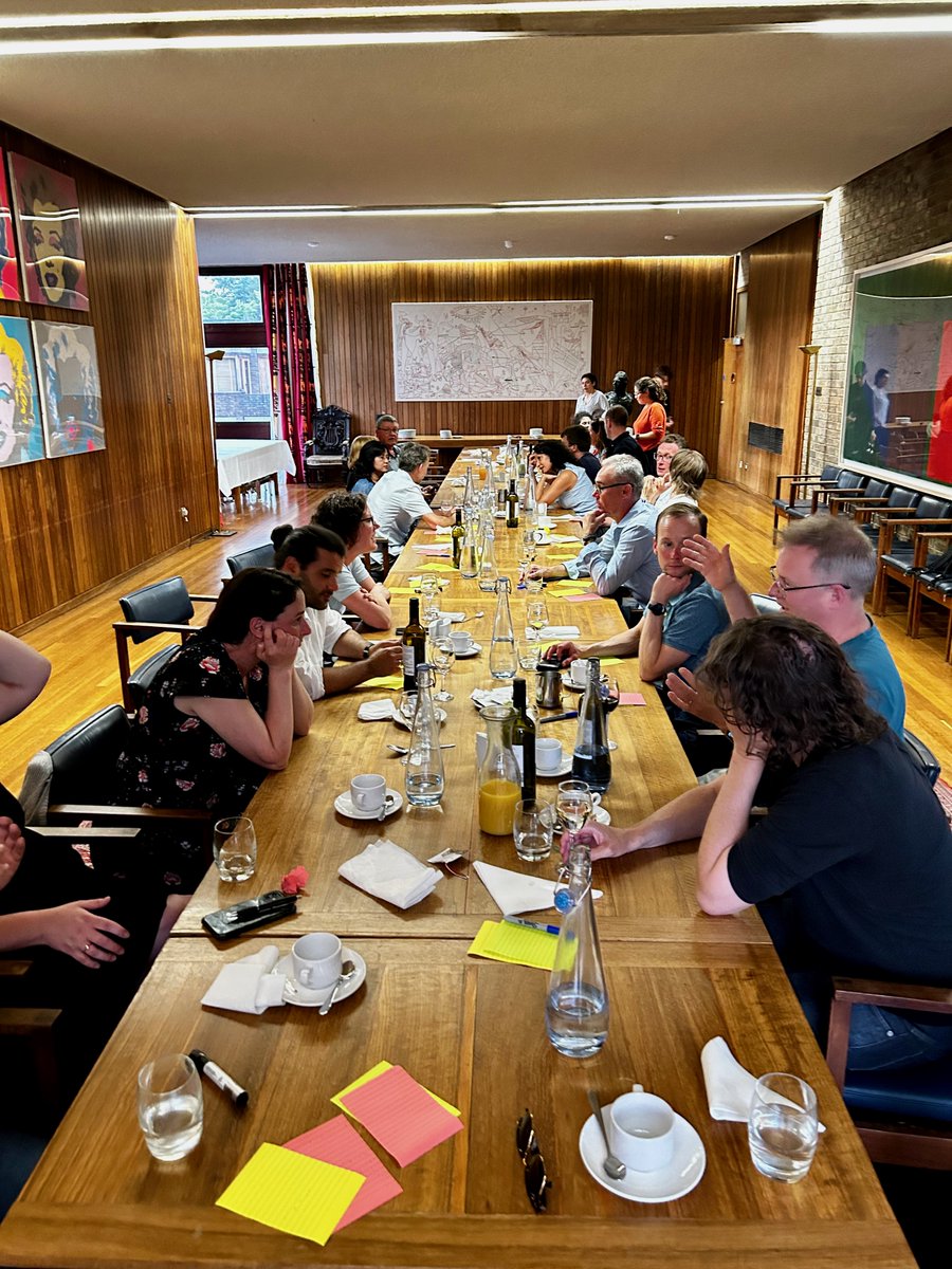 SPFDigiEnv's tweet photo. We're up and running for the Cambridge NERC Digital Gathering conference #DG23. Our Expert Network and friends met up this evening to enjoy a convivial evening and dinner in College. An exercise after to help plan for our September Key Stakeholder event! @NERCscience @SPFDigiEnv https://t.co/OcGnMbSpjD
