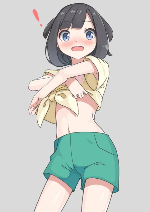 今日のお絵描きポケモンSMからミヅキ最近暑いし多少脱がしても…いいよね? 