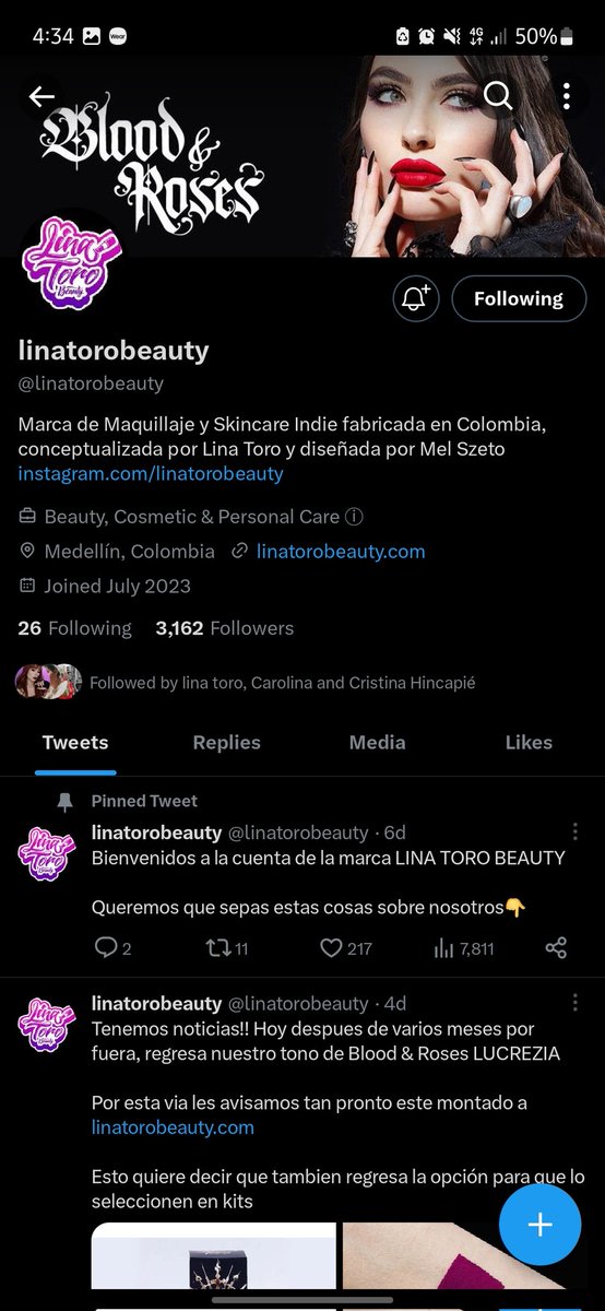 pasteld's tweet photo. @linatoromua @linatorobeauty Universo por favor🙏#julioconlinatoro https://t.co/ZMtXrayn46