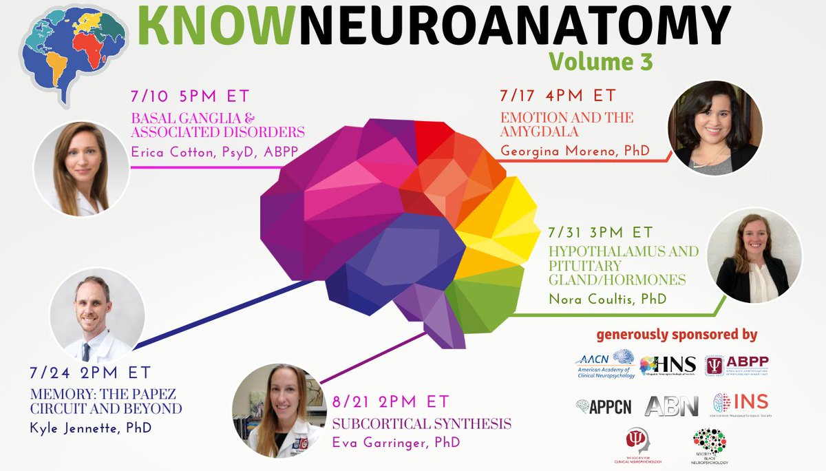 On summer break? Need to keep your neuroanatomy skills sharp? Check out our exciting lineup of upcoming lectures for KnowNeuroanatomy Volume III!