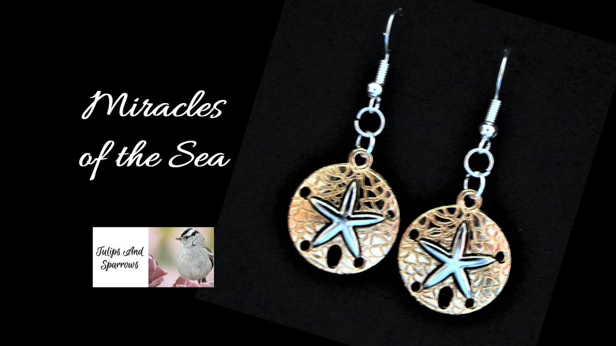 #sanddollarjewelry #sanddollarearrings #beachjewelry #beachearrings tulipsandsparrows.etsy.com