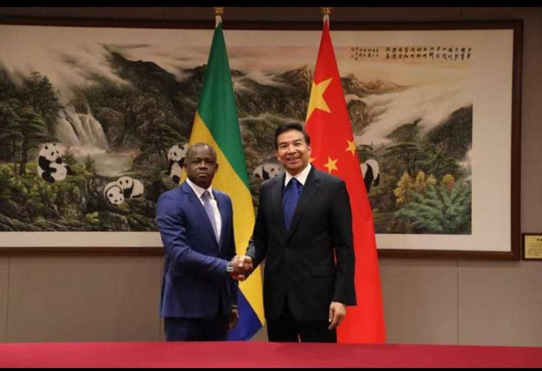 Retour en images de l'audience entre le Ministre des Affaires Etrangères, S.E.M <a href="/HermanImmongaul/">Hermann Immongault</a> et Monsieur Luo Zhaohui, Président de China International Development Contractor Agency (CIDCA), Agence Chinoise de Coopération Internationale pour le Développement.