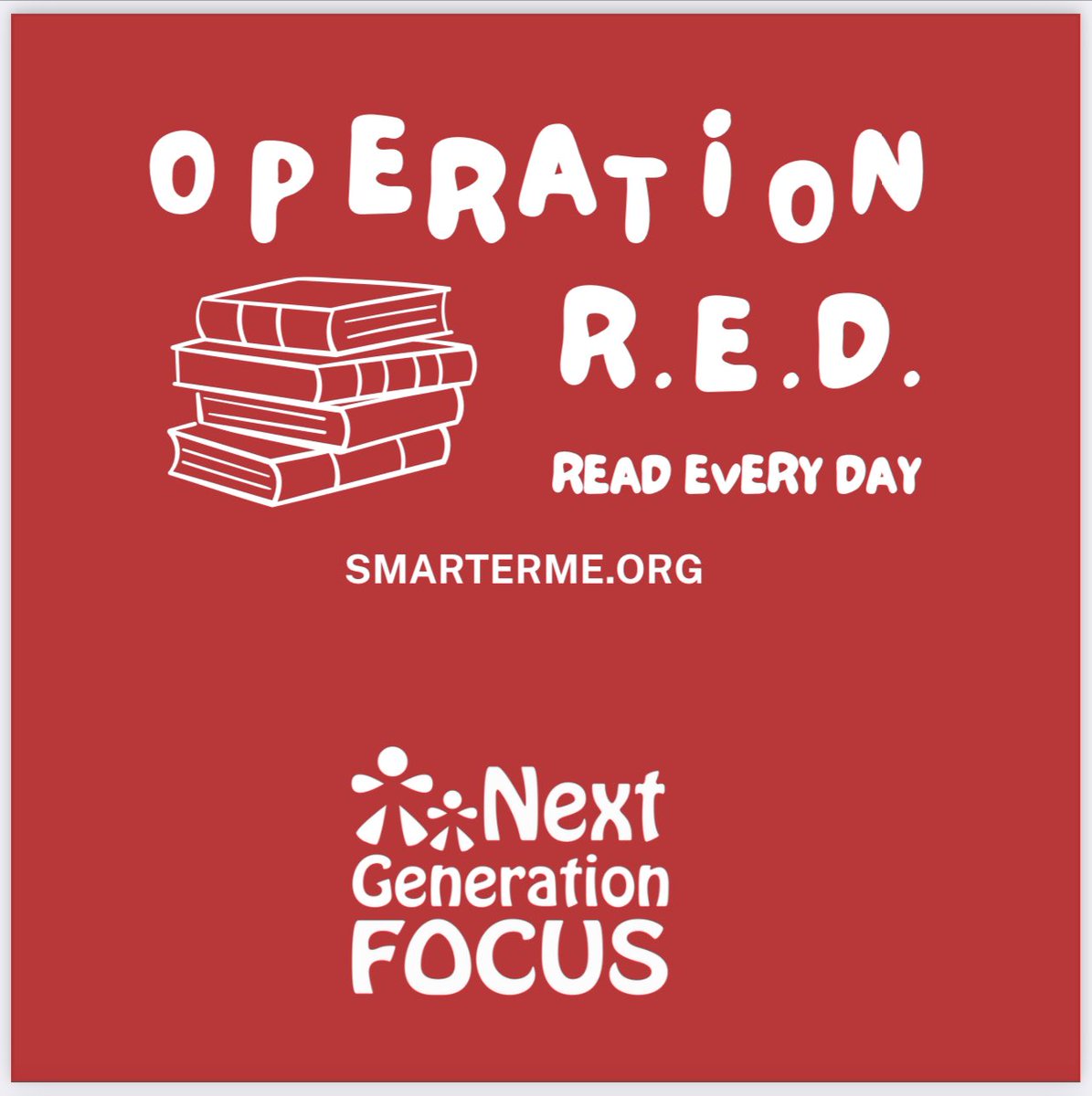 NextGenFocus's tweet image. This summer, we’re encouraging our students and their families to Read Every Day (R.E.D.)!📚😊🤓

#SmarterMe #tutoring #mentoring #virtuallearning #forsythcountyga  #donation #gwinnettcountyga #greateratlanta #nonprofit
#empoweringnextgenerationleaders #literacy #literacymatters