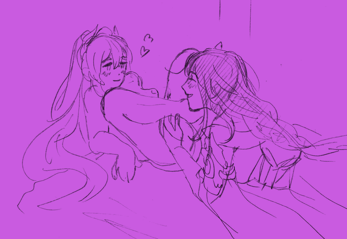Smootch_'s tweet photo. Sum sketchies 🥹 #GenshinImpact #kokoei #Kokomi #RaidenEi https://t.co/m5WfliUuhm