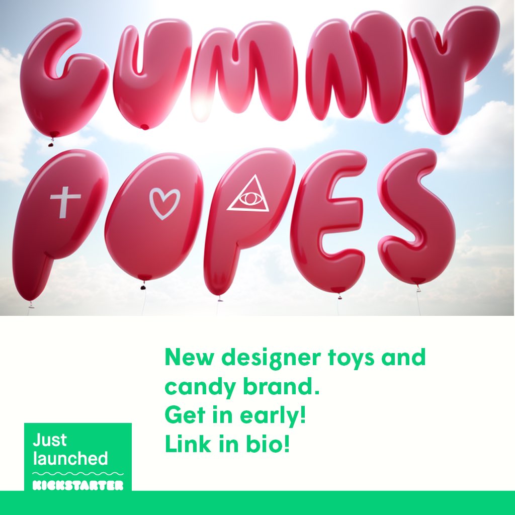 jabreeer's tweet photo. New designertoys and candybrand The Gummy Popes launched on Kickstarter! Get in early, get a discount! Link in bio! 

#designertoys
#arttoys
#kickstarter
#kickstartercampaign
#haribo
#collectibles
#popvinyl
#bearbrick https://t.co/XathVRY04k