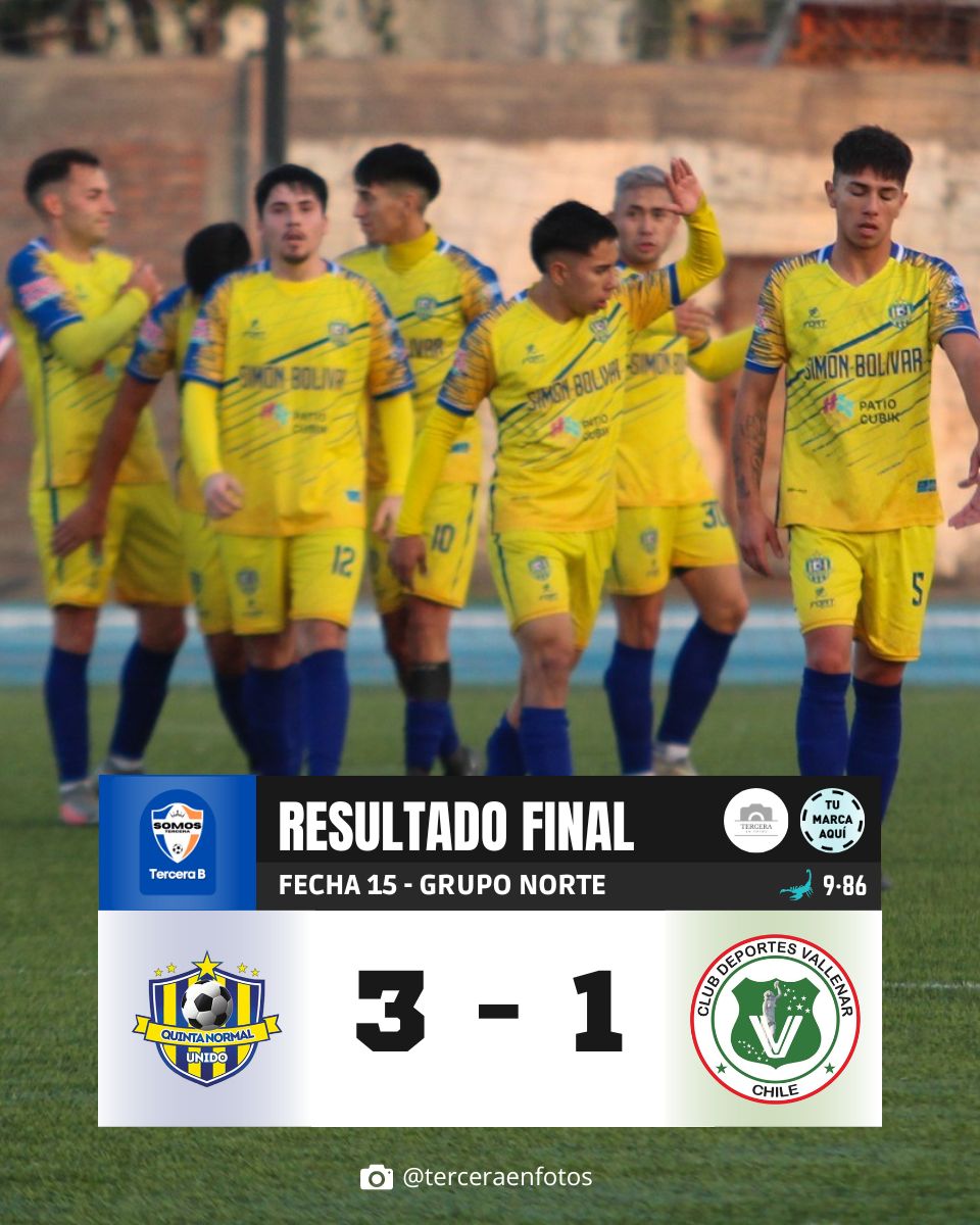 ⭕ ¡TERMINÓ EL PARTIDO!

#SimonBolivar se impuso 3 - 1 a #DeportesVallenar por la Fecha 15 del Grupo Norte.

👀 ¿OPINIONES?

.
.
.

📸 @ terceraenfotos

————————————————————
#SomosTercera #TerceraA #TerceraB
————————————————————