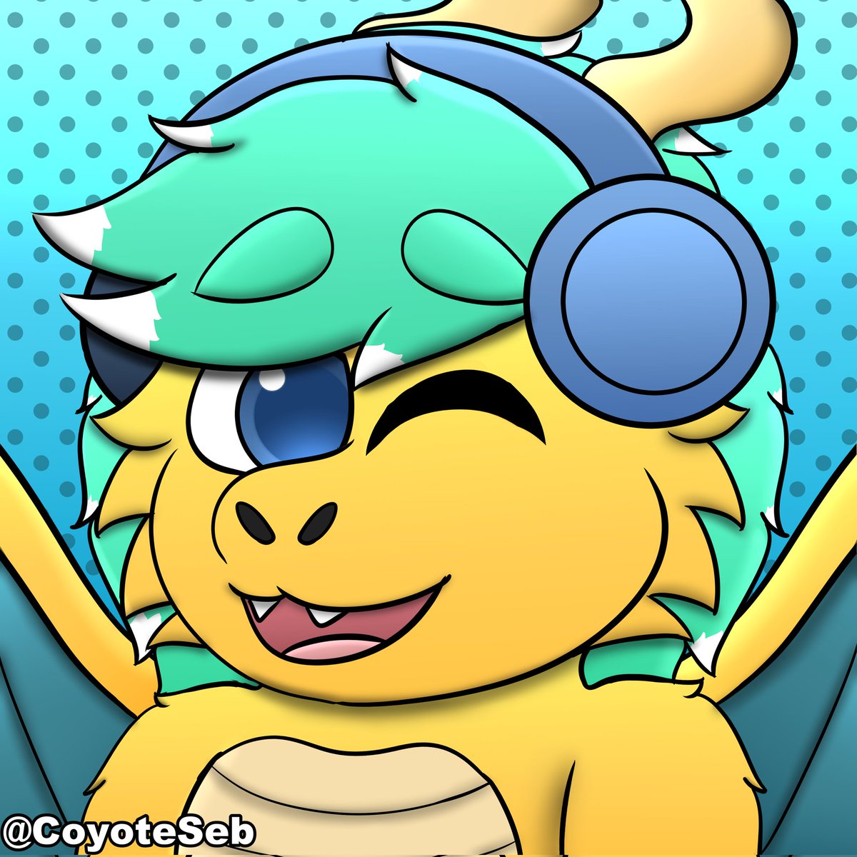 CoyoteSeb's tweet photo. A gift icon for my good friend @Sjru_st 🐉🐲

I'm impressed by your artistic level 🎨

#furry #furryart #furryartwork #Dragon #furrydragon https://t.co/GRtnD6hn3R
