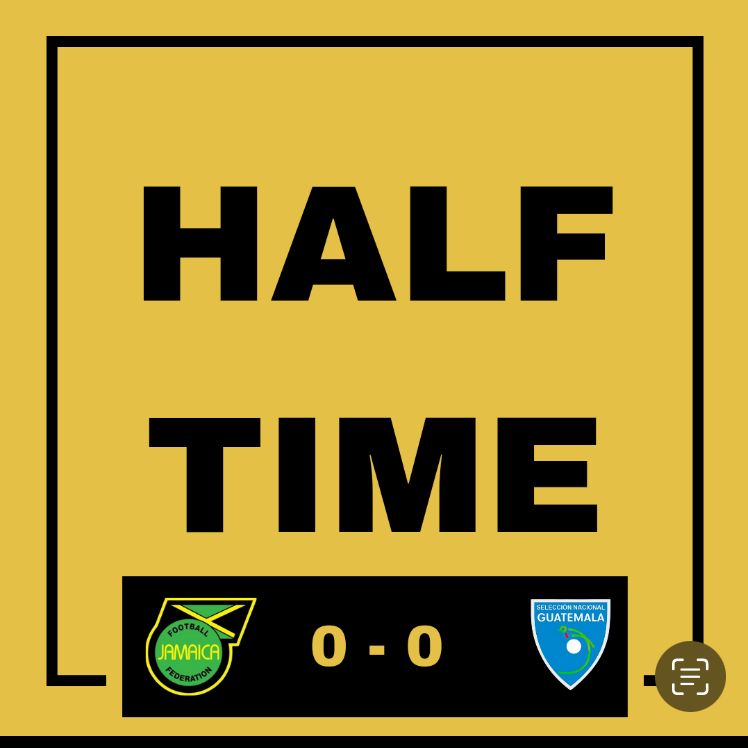 Sideline_Crew's tweet photo. A decent half for Jamaica in an intense encounter but both teams fail to break the deadlock. #GoldCup #GTMJAM #ThisisOurs #JFF_Football #ReggaeBoyz https://t.co/8Dm5KpZvWY