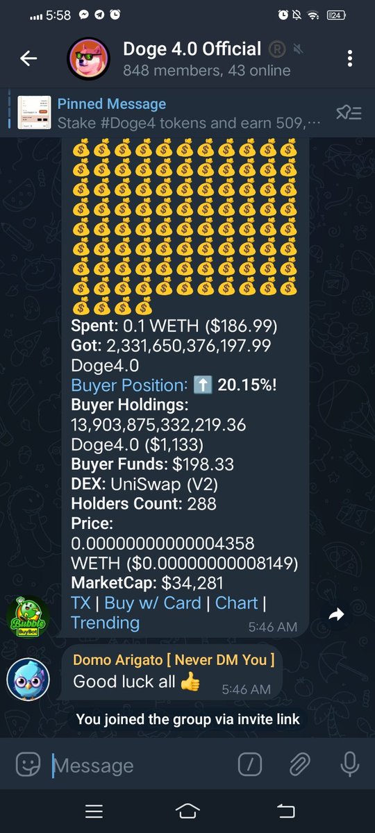 Oxjuniewins's tweet photo. @crypto_bearr @Doge4ETH done my proof ⤵️ https://t.co/zhKufvZba0
