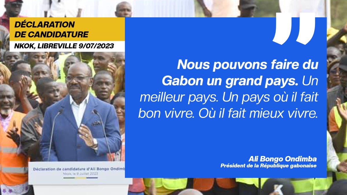 CarlaSnow18's tweet image. | Retour sur les phrases fortes de la déclaration de candidature du @PresidentABO.
#Gabon 
#ContinuonsEnsemble 
#ABO