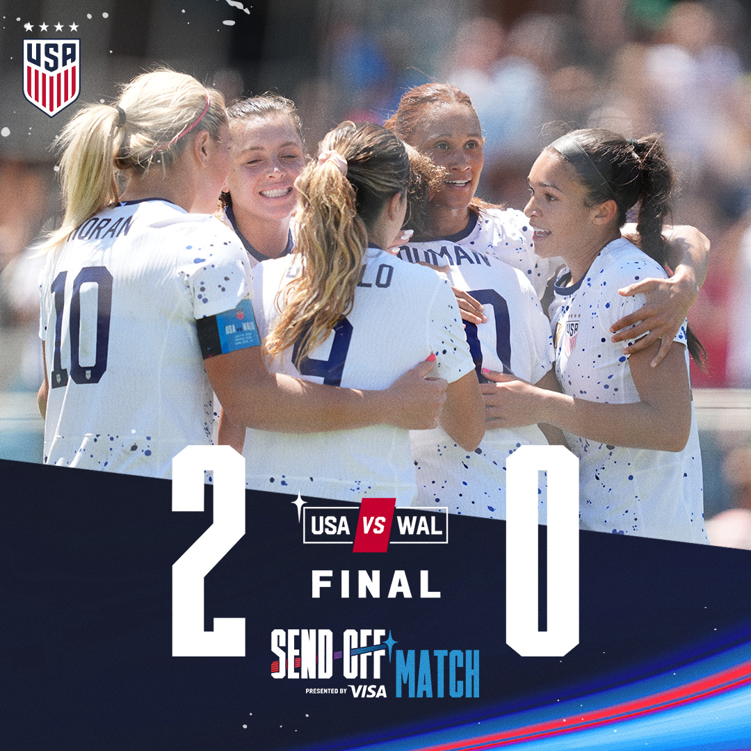 A WIN TO SEND US OFF!!!! #USWNT x @Visa