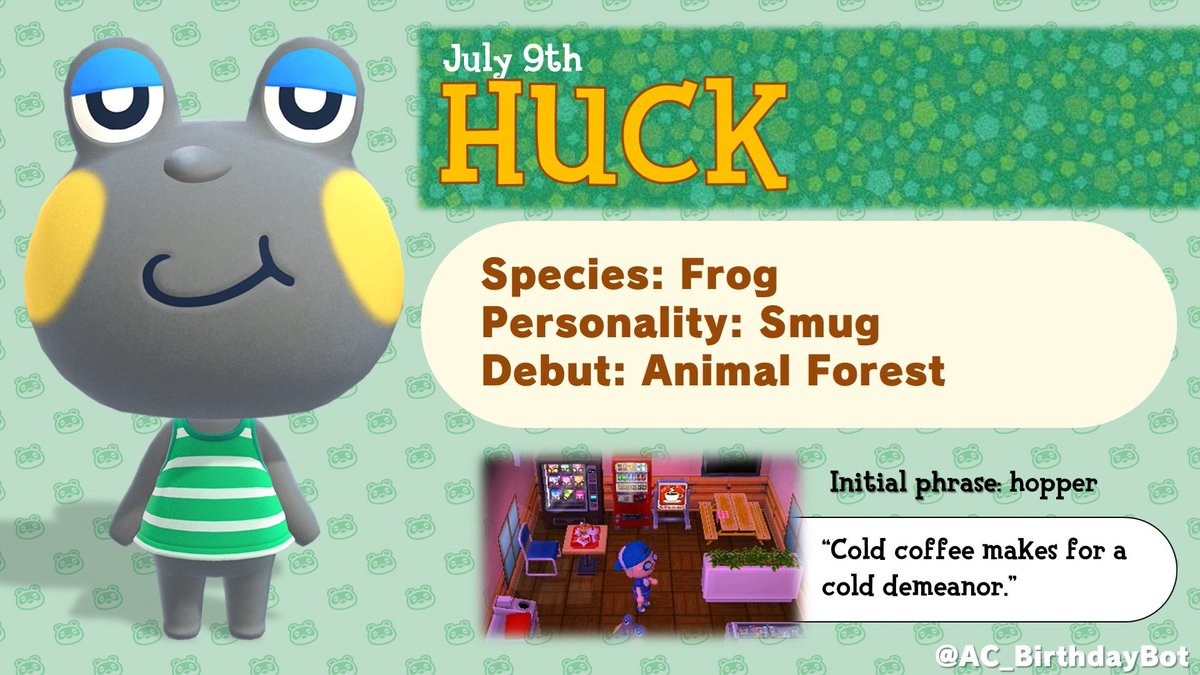 Today, July 9th, is Huck's birthday!