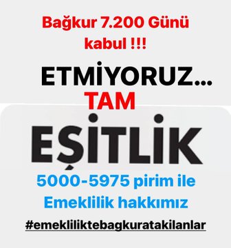 #BagkuraSskEsitliği
@RTErdogan @isikhanvedat 
@profdrorhanates @vedatbilgn 
@ErbakanFatih @rprefahpartisi  @Akparti 
@dbdevletbahceli @MHP_Bilgi 
@TBMMresmi BAĞKURLU OLARAK ÇOK SIKINTI ÇEKTİK YETER ESNAF OLARAK MÜJDE BEKLİYORUZ...