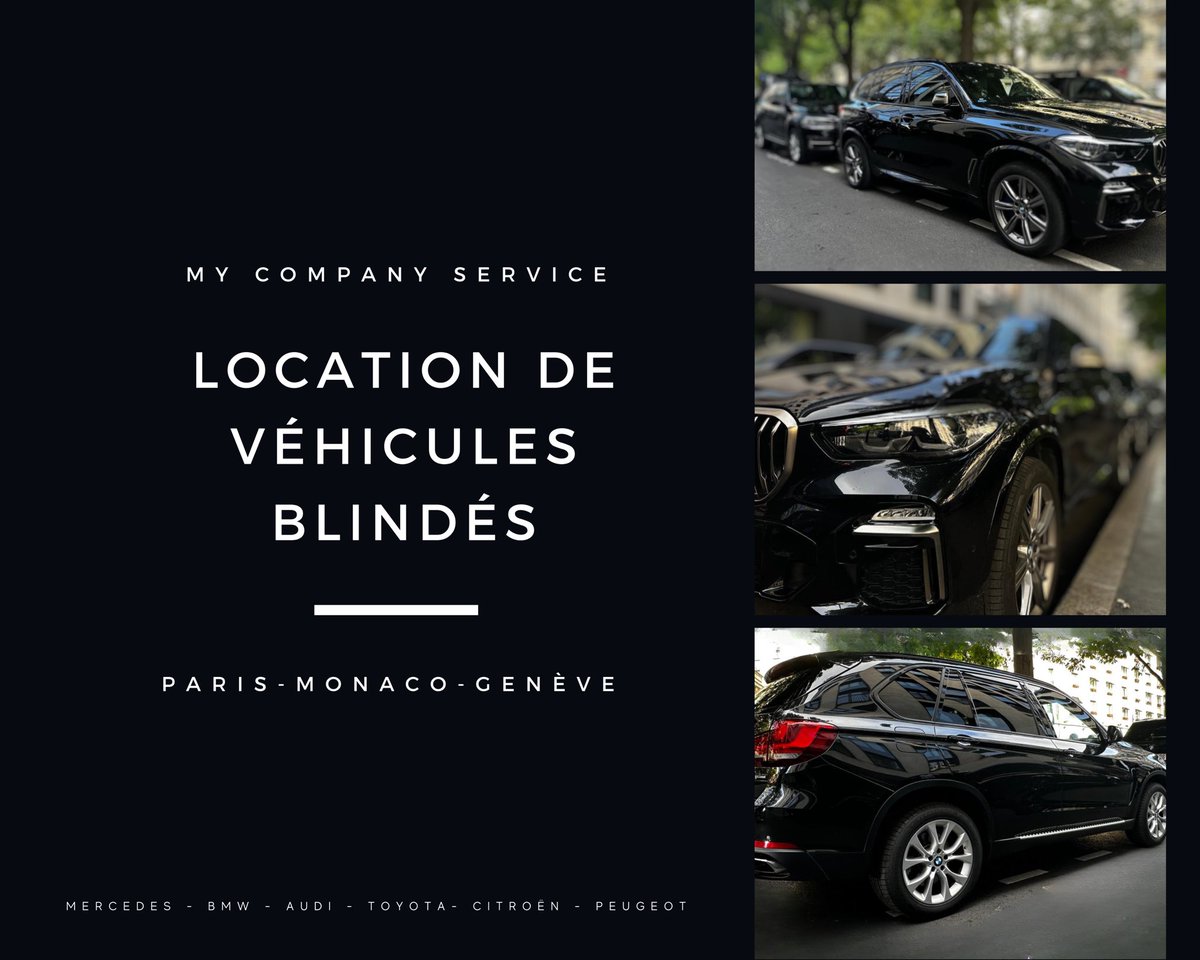SecurityDriver1's tweet image. MY COMPANY SERVICE (MCS)

144 avenue Charles de Gaulle
92200 Neuilly Sur Seine (France)

💻 contact@mycompanyservice.fr

📲 0033664142830

Location de véhicules blindés (Paris - Monaco - Genève)

Bulletproof armoured cars hire (Paris - Monaco - Genève)