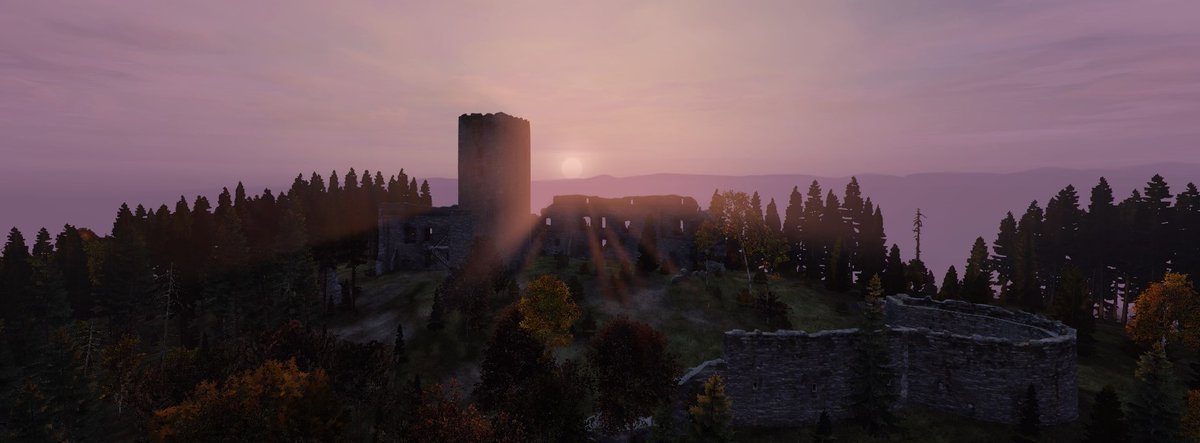 HotSplash2's tweet photo. The beautiful side of DayZ 🌄 Sunset over Devil's Castle. https://t.co/cLAPWcOYvY