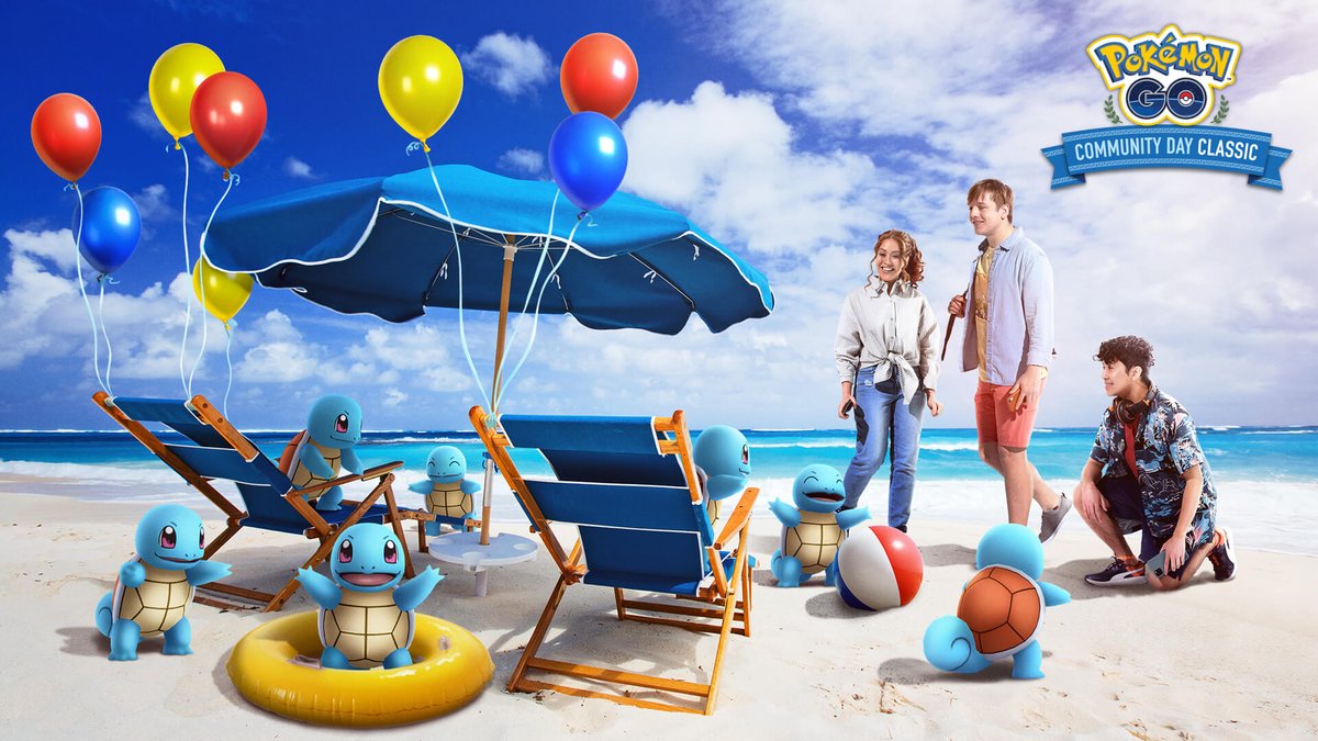 Há poucas coisas melhores do que pegar Squirtle com seus melhores amigos. 💓

Aproveite o Squirtle #PokemonGOCommunityDay Classic e o evento da festa do 7º aniversário hoje!