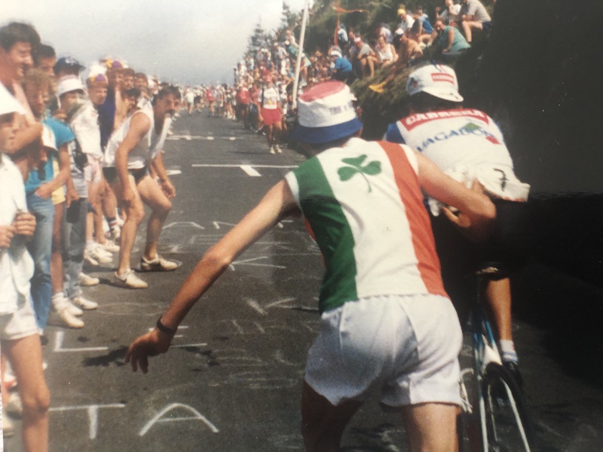 Last time the tour went up the puy de dome 😂🇮🇪