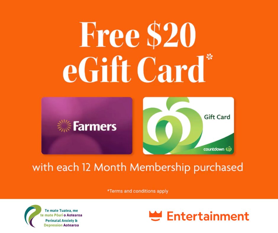 Wondering how to support PADA and have been thinking of getting an Entertainment membership? Now is a great time!

Purchase a Membership to The Entertainment App and get a bonus Farmers or Countdown eGift Card valued up to $40*

💜 💚 Support us today - tinyurl.com/padaentertainm…