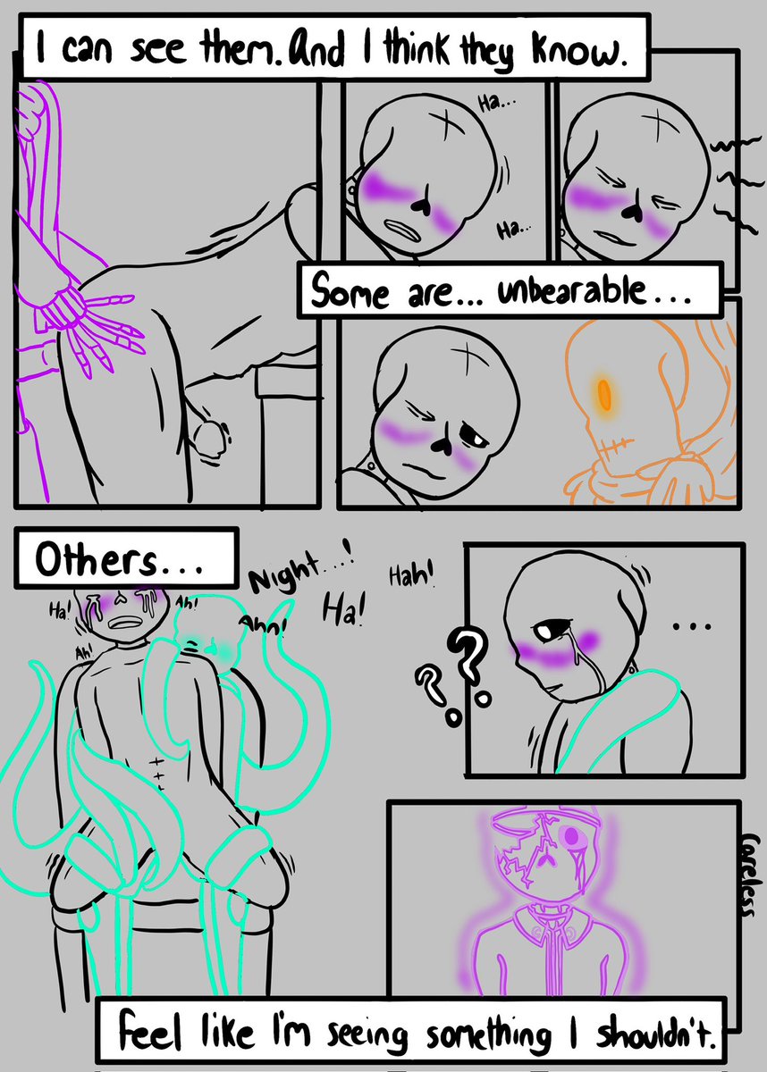 Small NSFW comic about my headcannon for Cross

Seeing Them