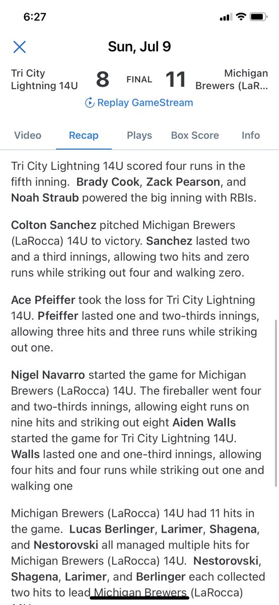 17UMiBrewers's tweet photo. Champions! Great weekend of some great baseball! Boys went 4-0 to win it all. Great team effort.  Congrats Lukas Bray #22 on Tournament MVP @LukasBray22 https://t.co/ee6uk0vlMq
