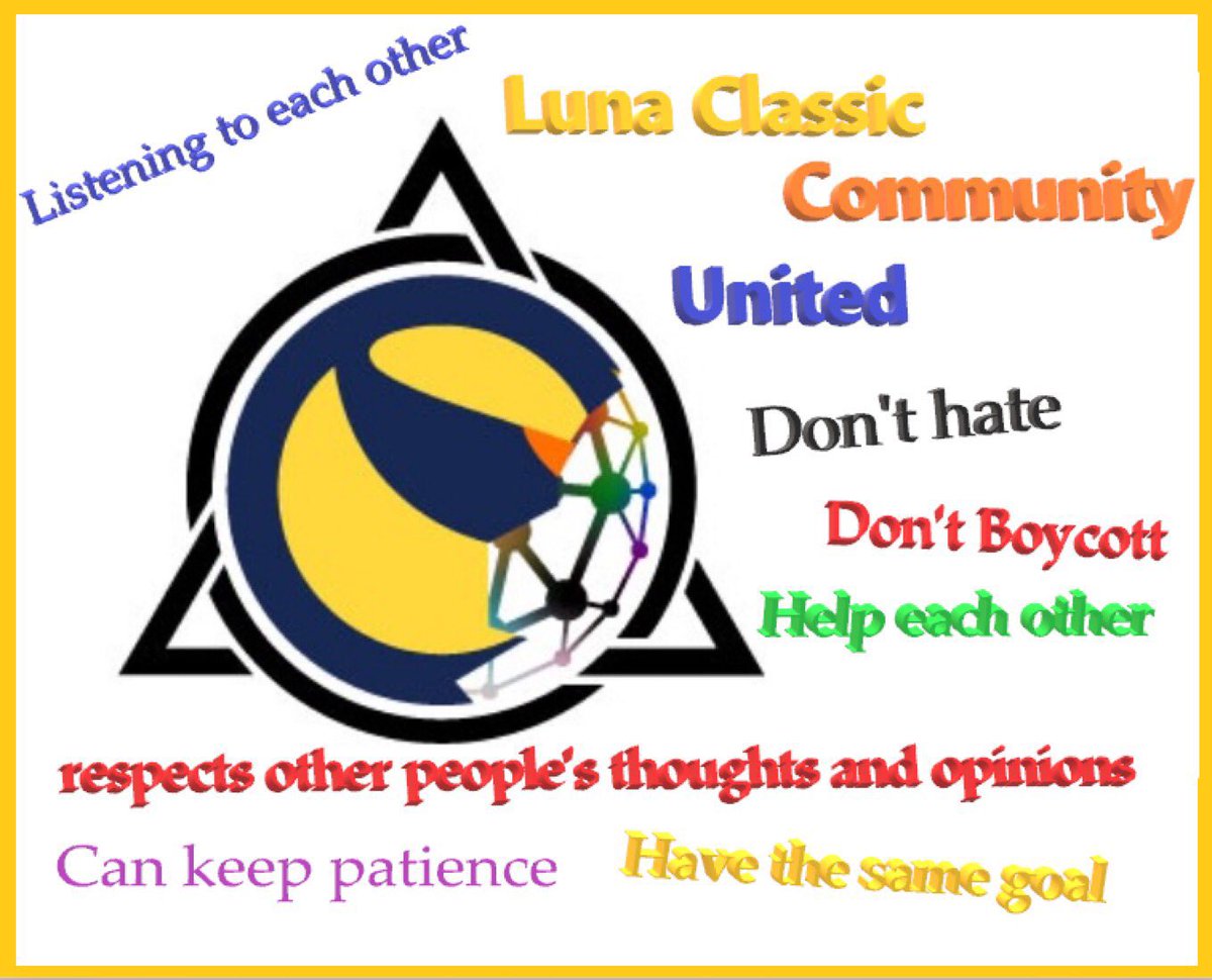 sparklinglumens's tweet image. #LunaClassicCommunity starts a new era. Constructive debate is key to success. United we stand!