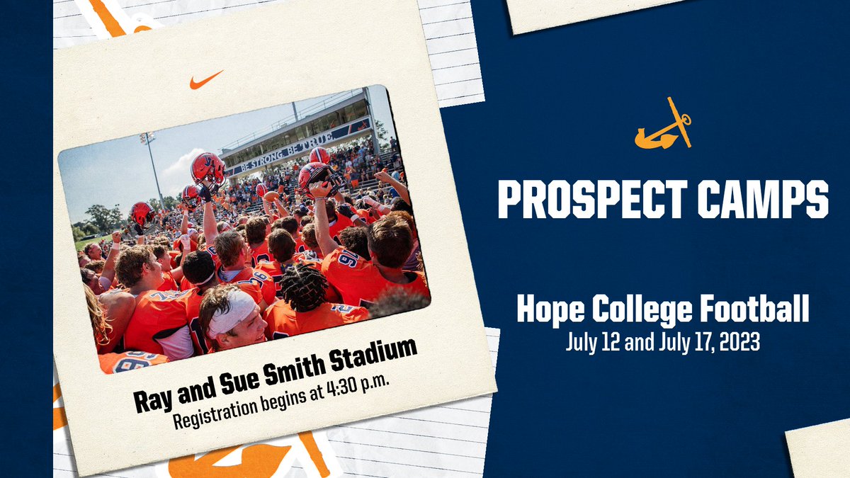 First opportunity is just days away! Don't miss your chance to showcase your talent! Registration Link: hopecollegeeco.regfox.com/hope-football-…