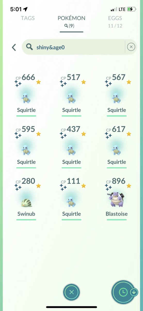had a very successful #PokemonGOCommunityDay! i was only out for 2 hours but still had a lot of success :D #PokemonGO #ShinyPokemon #squirtle