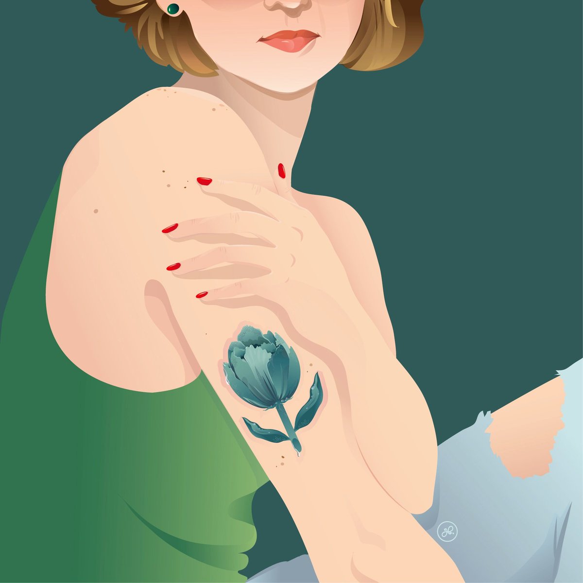 JulieB60's tweet photo. ● Tulipe ●
Le Printemps est vraiment une saison inspirante, une petite renaissance. Tulipe fraîcheur tatouée sur le bras.
Perles de rosée, corolle froncée... Une petite illustration sur le pouce, un hommage au glam des fleurs.
.
#illustration #tatouage #tatoo #juliebaldassi https://t.co/aiK4lOTQaD