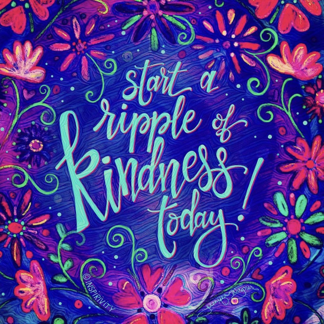 Start a ripple of kindness today 💕

Image: <a href="/inspirivity/">Inspirivity</a>