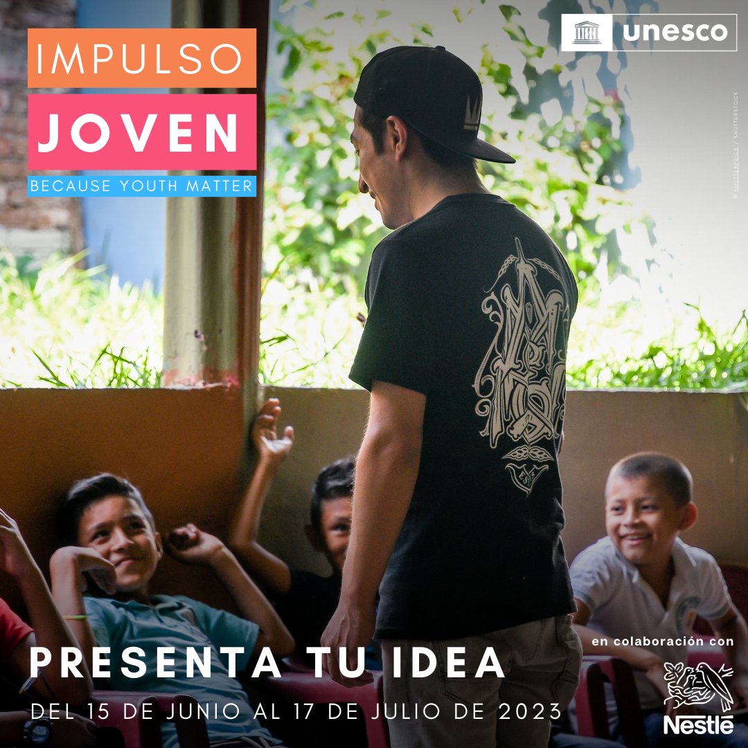 América Latina es una de las regiones más desiguales del mundo.
✨¿Tienes una idea para cambiar esta realidad? ¡La @‌UNESCO_es y @‌Nestle quieren apoyarte con formación y ayuda económica!

👉Te queda solo una semana para poder participar en #ImpulsoJoven: unesco.org/es/youth/matter