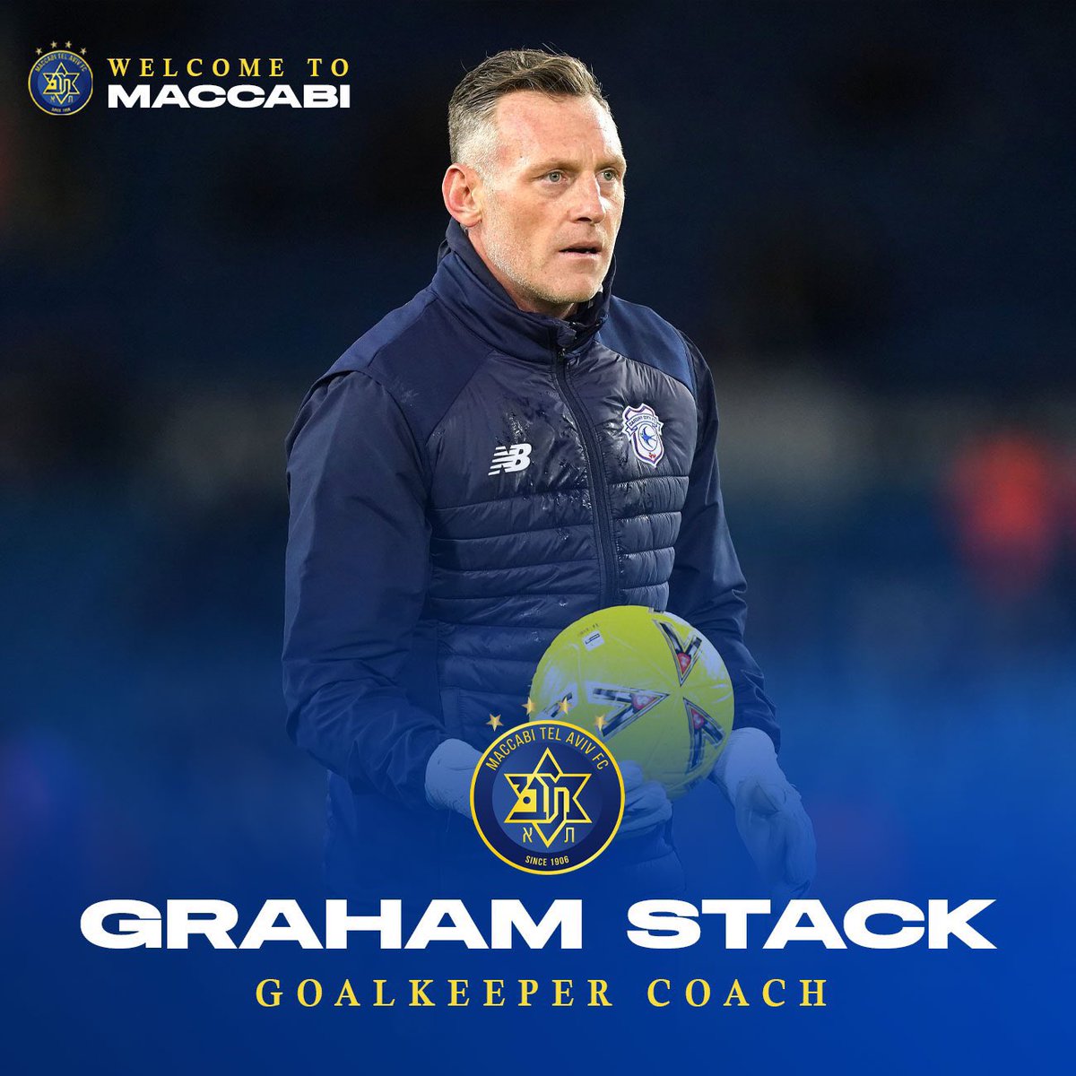 Official: @MaccabiTLVFC have confirmed that @GrahamStack1 has joined the club as the teams new goalkeeping coach.