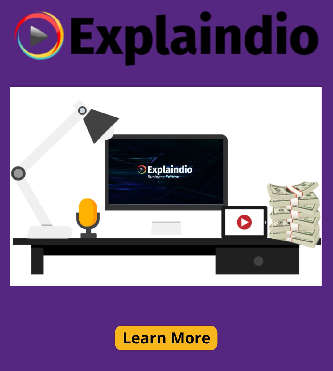 trade_2022's tweet image. #explaindiovideocreator #videocreator 
#explaindiovideo #video #videos #makevideos
Explaindio Video Creator
The Easy To Use Drag­n­Drop Video Creator
Create Your Next Video in 3 Simple Steps!
Professional Videos In Just Minutes!
👉👉👉 bit.ly/3BFD1no 👈👈👈
