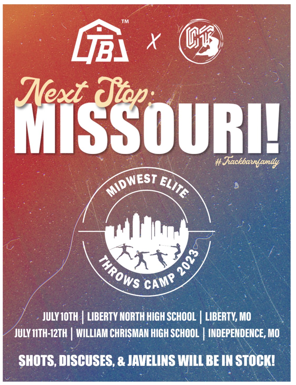 Tyler Rathke on Twitter "MIDWEST ELITE CAMP REMINDERS • JAVELIN JULY