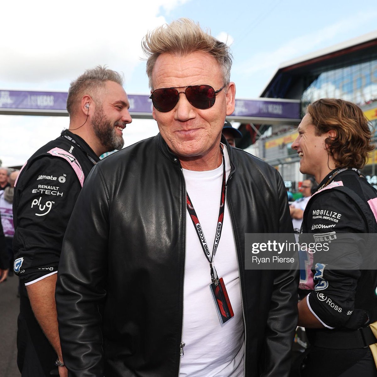 Gordon Ramsay looks on from the grid prior to the F1 Grand Prix of Great Britain at Silverstone Circuit on July 09, 2023 in Northampton, England. https://t.co/9Nkt2LjEoT