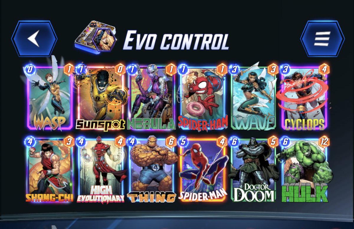 Got the infinity with this Evo deck, it’s a waste don’t use Wave, I used starting on rank 93, until the end
<a href="/MARVELSNAP/">MARVEL SNAP</a> <a href="/SnapDecks/">SnapDecks</a>