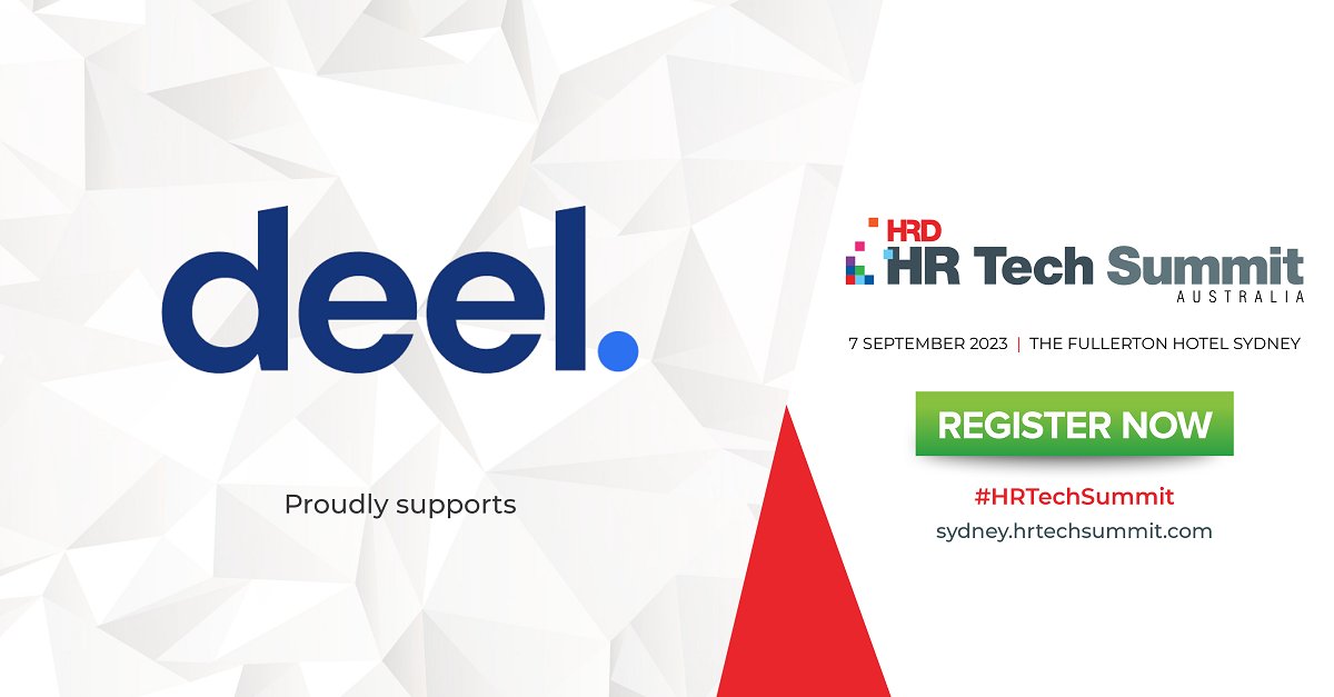 HRDAustralia's tweet photo. The 2023 HR Tech Summit Australia is proudly partnered with Deel.
This summit is happening on 7 September 2023 at the Fullerton Hotel Sydney.
Register here: https://t.co/kXy7hKgxvD
#HRTechSummit #HRTech #HybridWorkforce #Innovation #AI https://t.co/NKLcGSNlKZ