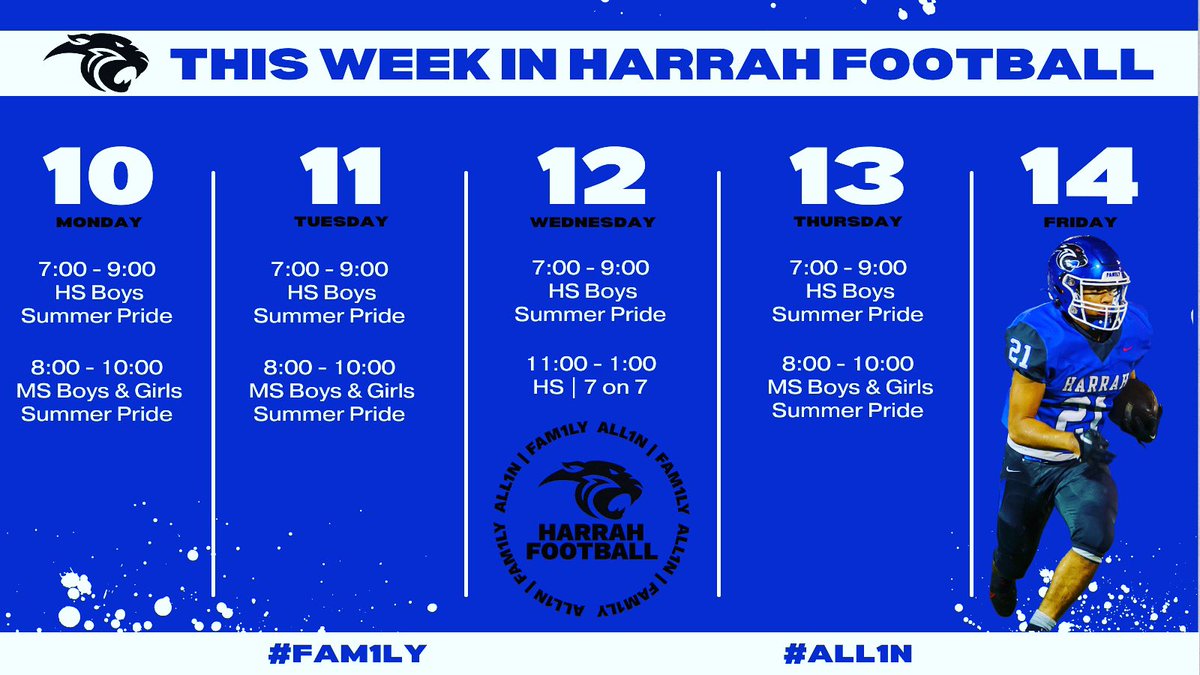 Harrah Football tweet media