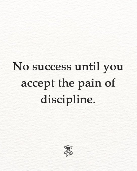 overmind01's tweet photo. Discipline https://t.co/G7F27OPTBj