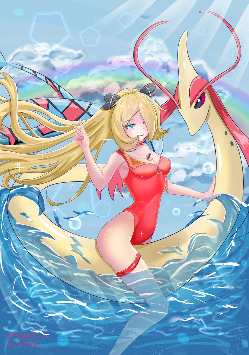 Mogwai_Z's tweet photo. #Cynthia Summer vacation 🐟🐙🐬🐋
#Pokemon #シロナ https://t.co/9HC7ifvasf