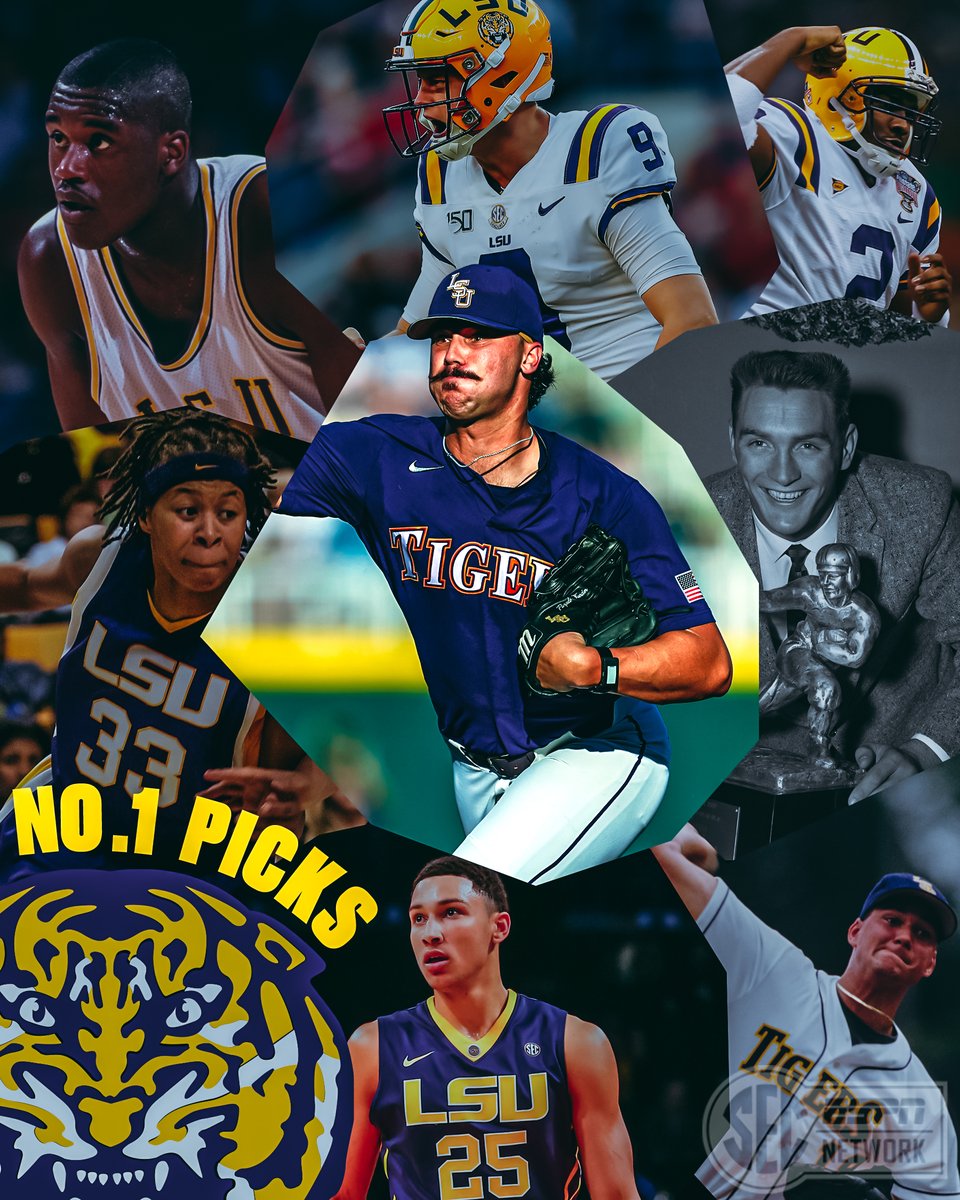 ✔️ NFL ✔️ NBA ✔️ WNBA ✔️ MLB The ONLY school in the country with No. 1 picks in all four major drafts: 𝗟𝗦𝗨 🐯