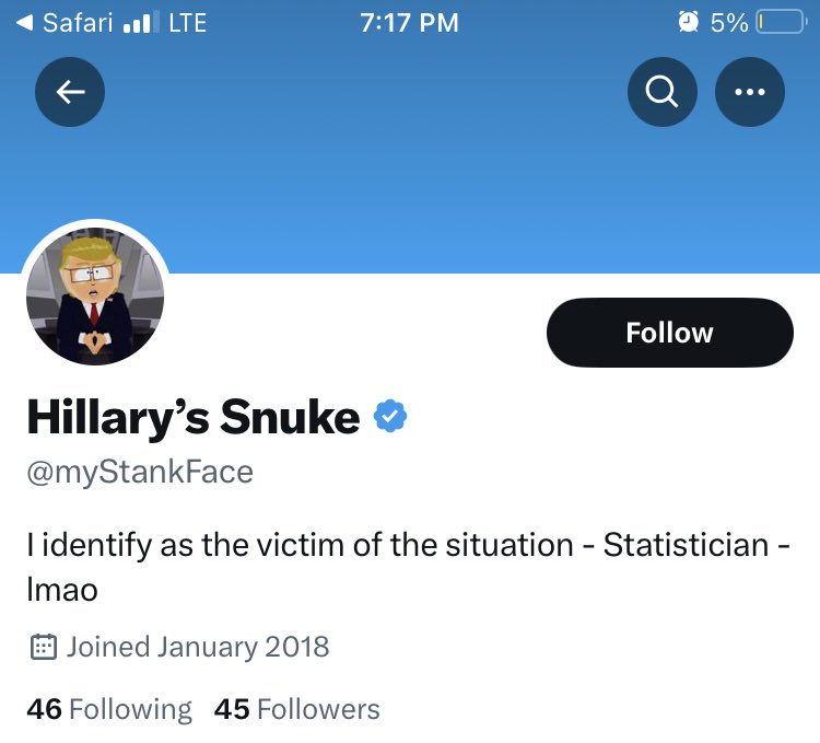 kmcg184's tweet photo. ⁦@myStankFace⁩ you’re not allowed to use ⁦@SouthPark⁩ . You can’t be that dumb to not realize ⁦@SouthPark⁩ is making fun of you! https://t.co/zpezJEu5RO