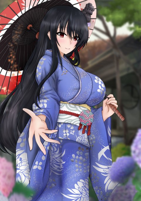 一枚目の和傘持ってる方が少し青みが強くなってしまって、二枚目は基礎色は大丈夫でも深くなるところが再現できてなくて。
むずかしいなーびじんさんだなー 