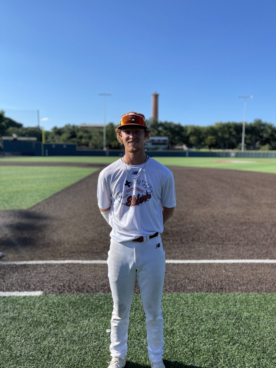 F: <a href="/stsliders/">South Texas Sliders</a> 18U Garcia 3, 18U Thunderbirds Galvan 0
PoG: <a href="/elster_04/">Nathan Elster</a> 3-3, RBI, R