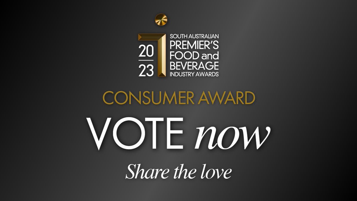 📣 Voting is now open for the 2023 Consumer Award. Who will be crowned South Australia's favourite food or beverage business in 2023? Vote here 👉 foodsa.link/ConsumerAwardV…. Or, if you're a food or beverage manufacturer or producer, find out more here 👉foodsa.link/ConsumerAwardI…