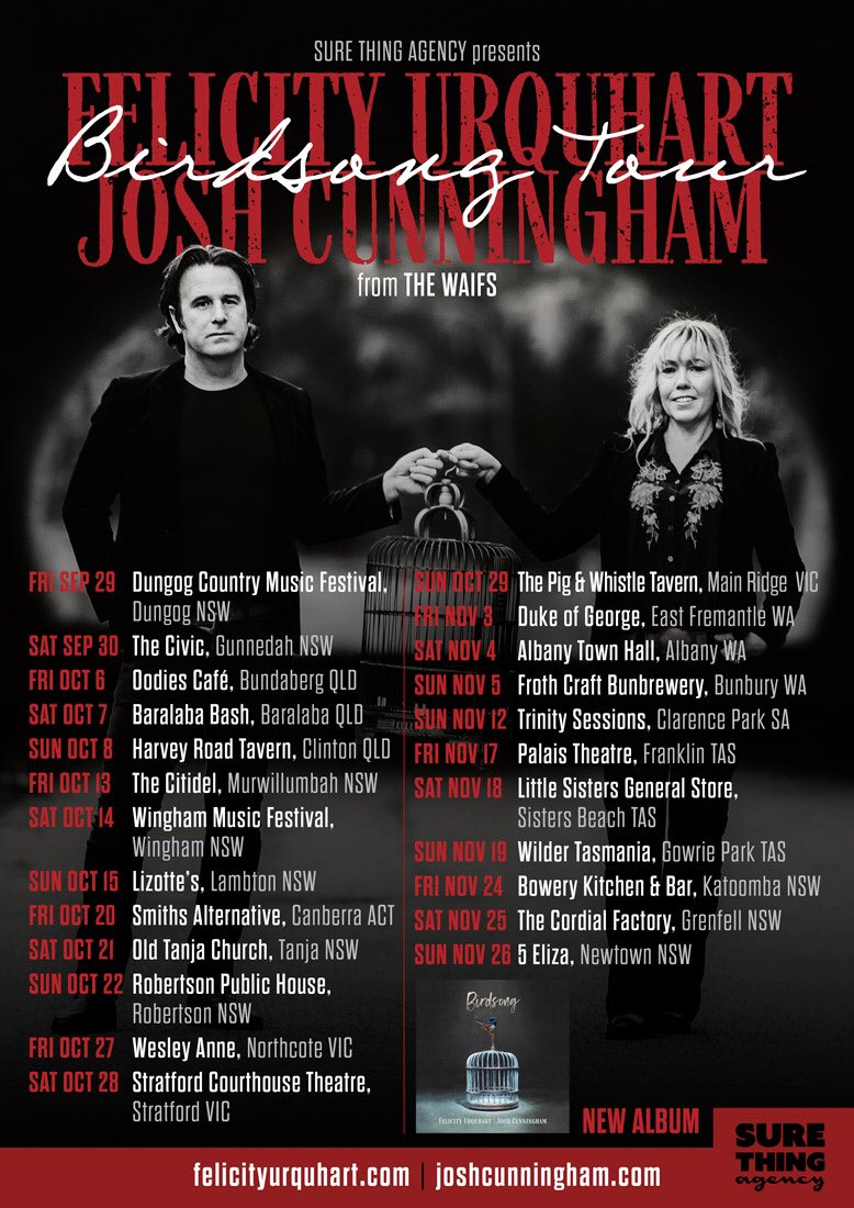 This is exciting 
Today Josh Cunningham and I announce our Birdsong Tour!! Tickets on sale Friday 14th!! New album to pre save too
 snd.click/Birdsong