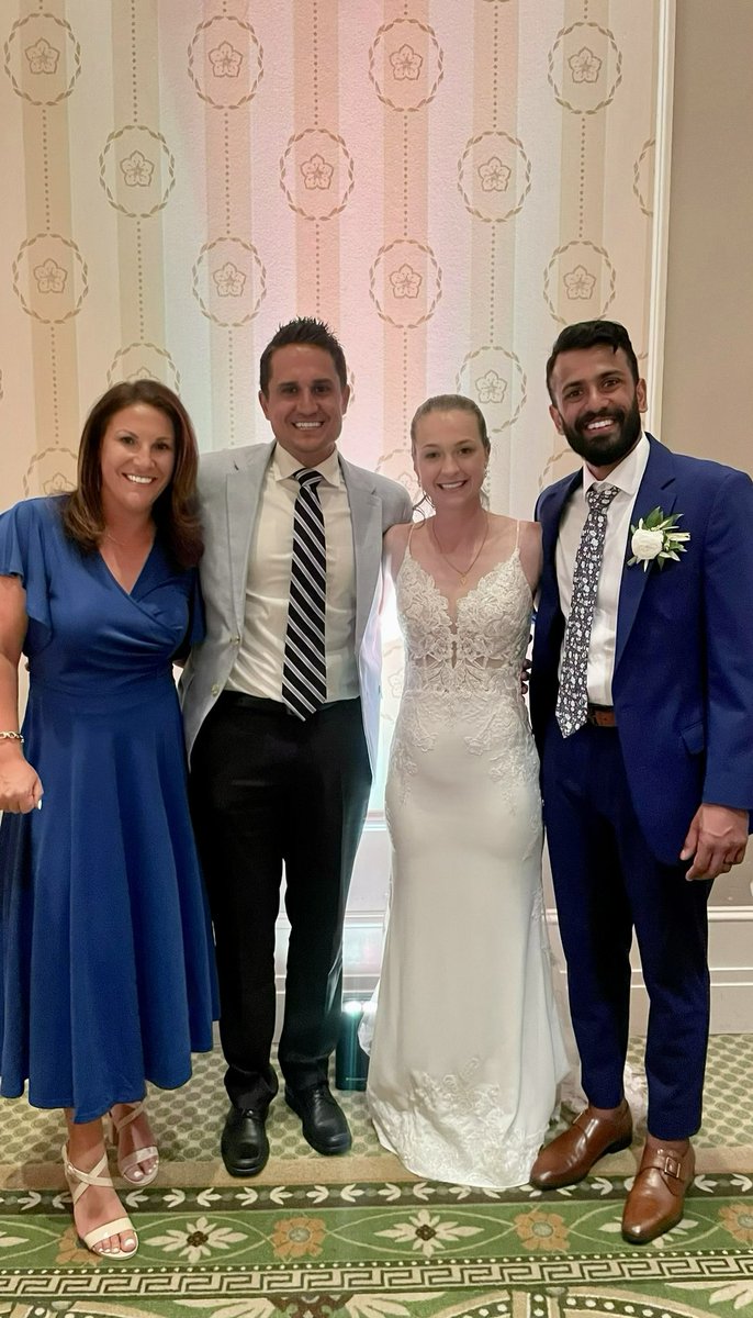 From recruiting her to celebrating her wedding day, forever grateful soccer brought our journeys together. Wishing our program alum &amp; assistant coach Katie Day ‘19 &amp; Vimal Sukumaran ‘20 (MIH alum) all the love, happiness &amp; great health together.
#Wedding #FriarWedding #GoFriars